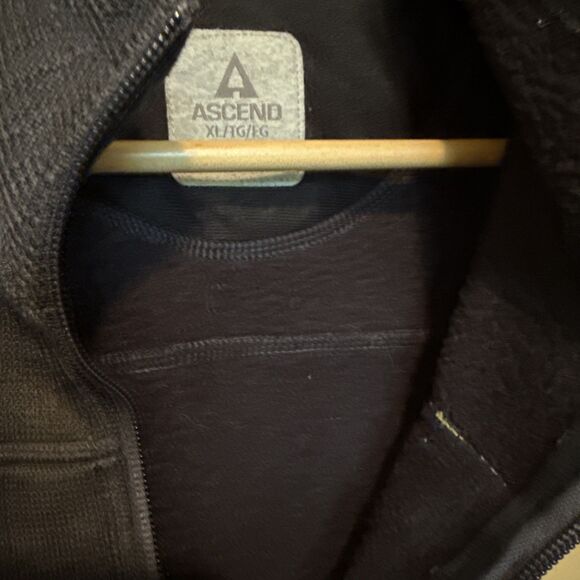 Ascend Fleece Lined Sweater Jacket Fitted Full Zip Women's Pockets Sz XL EUC - Picture 9 of 12